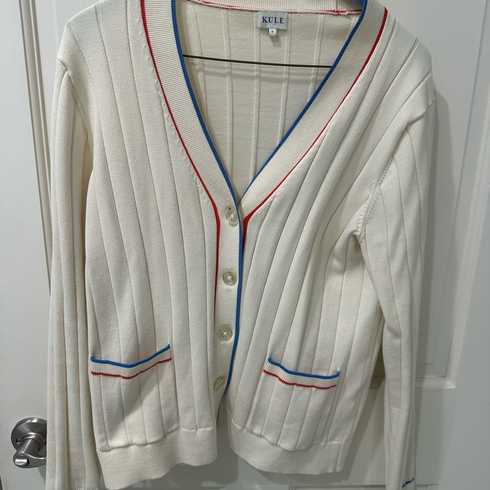 Kule Women's Cream Cardigan Sweater, Size S